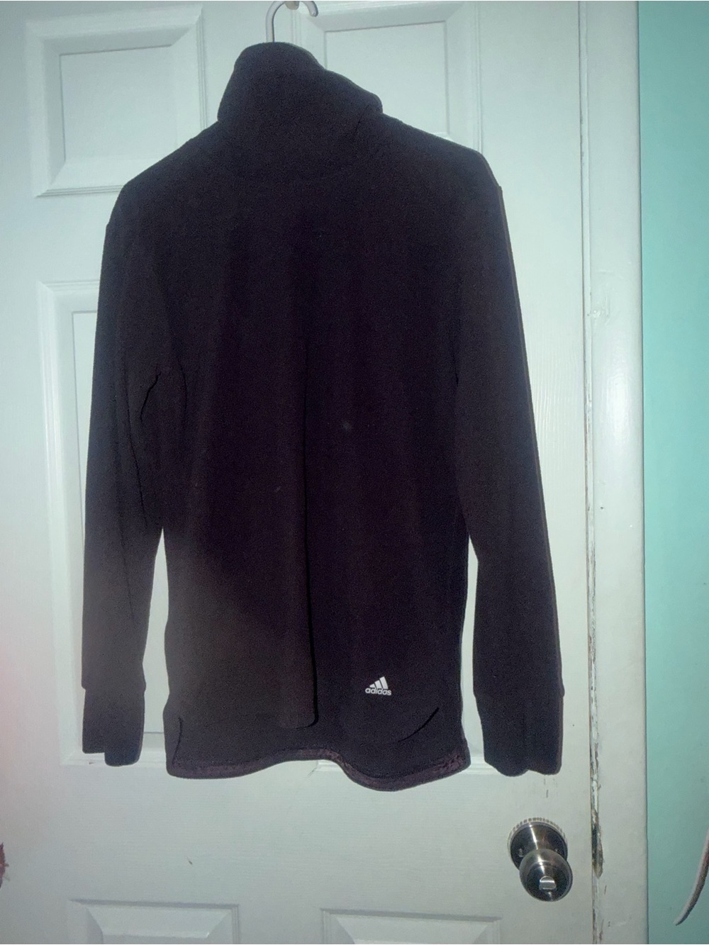 adidas dark purple Long-Sleeve Turtleneck Pullover